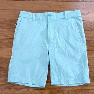 Vineyard Vines Aqua Green Boys Youth On-The-Go Performance Shorts